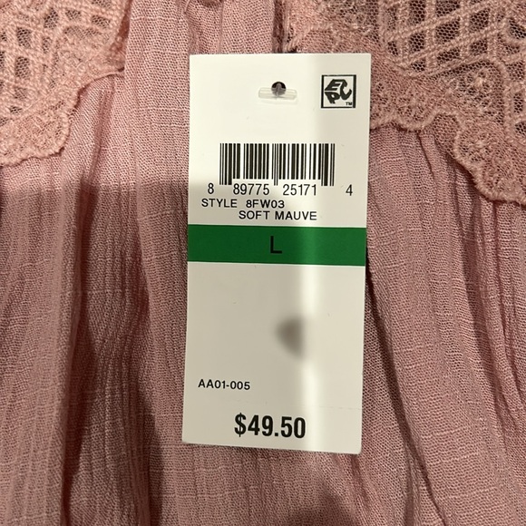 Pink boho style babydoll top - Picture 3 of 3